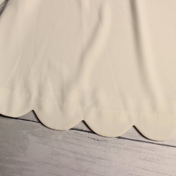 Talbots Petite Women's Vintage Blouse Top Size XS P Scallop - Picture 3 of 6